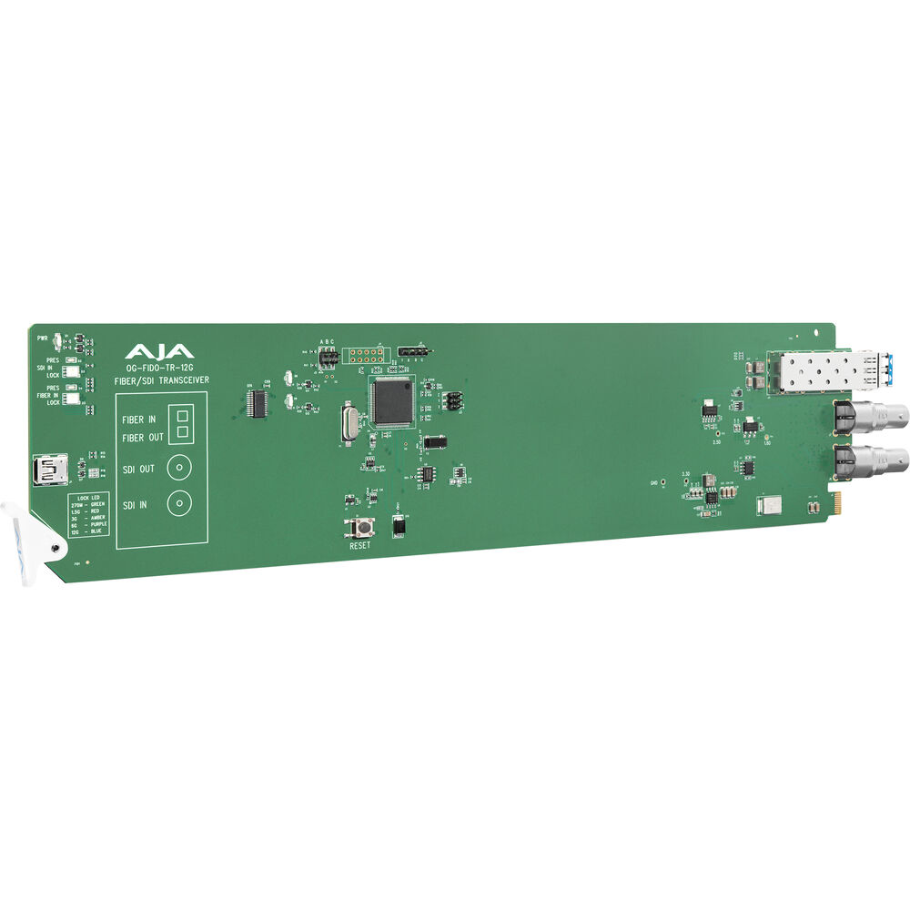 AJA openGear 12G-SDI/LC Single Mode LC Fiber Transceiver