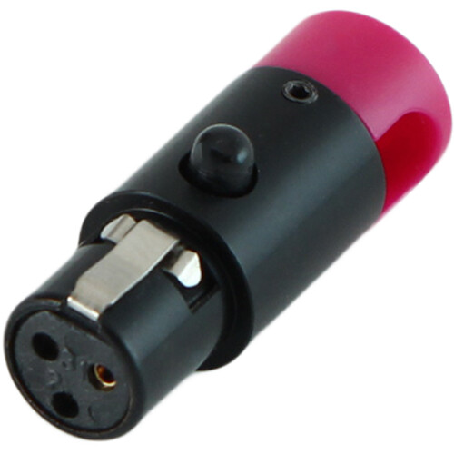 Cable Techniques LPS Low-Profile Right Angle TA3F Connector (Purple, Large)