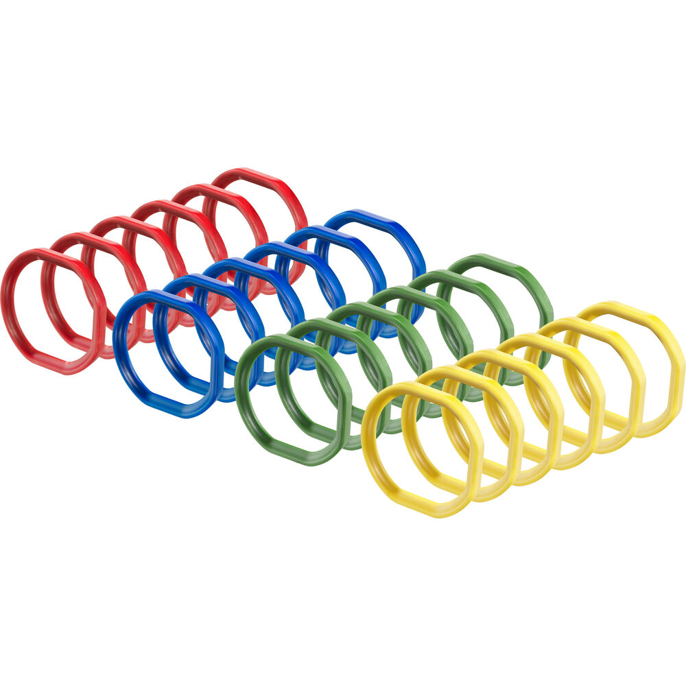 Wooden Camera Multicolored Ring Set for Ultra Handles (24-Pack)