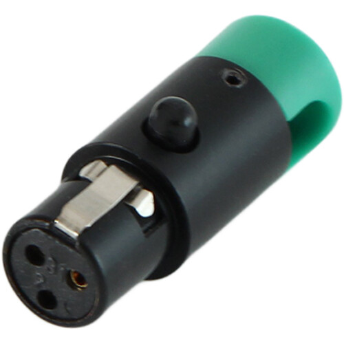 Cable Techniques LPS Low-Profile Right Angle TA3F Connector (Green, Large)