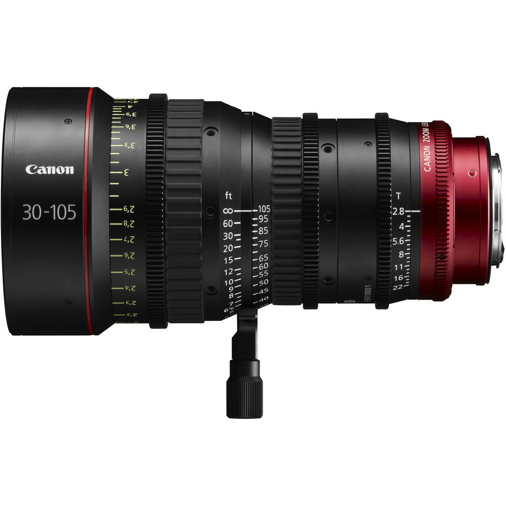 Canon PL-Mount CN-E 30-105mm f/2.8 L SP/MOD Digital Cinema Zoom Lens with EF-Mount Conversion Parts