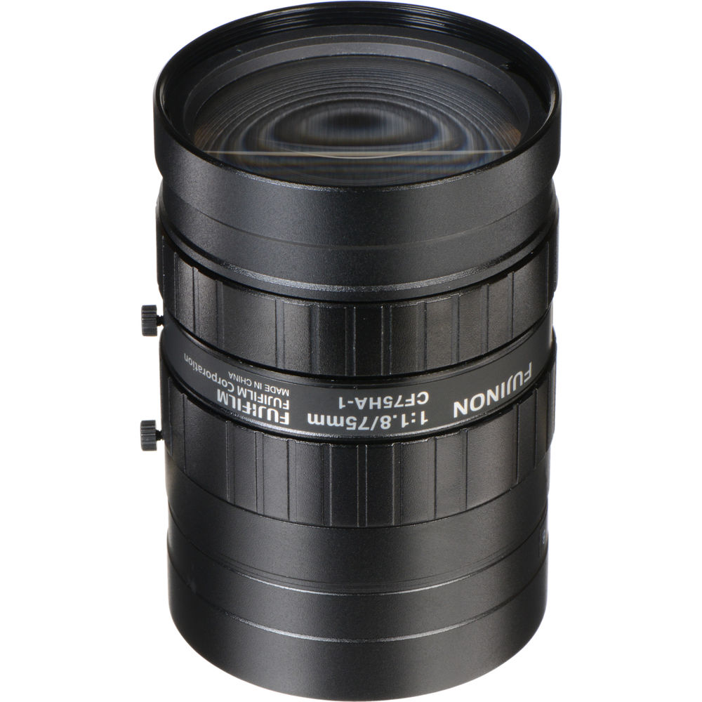 Fujinon CF75HA-1 1" 75mm Industrial Manual Lens for C-Mount Machine Vision Cameras