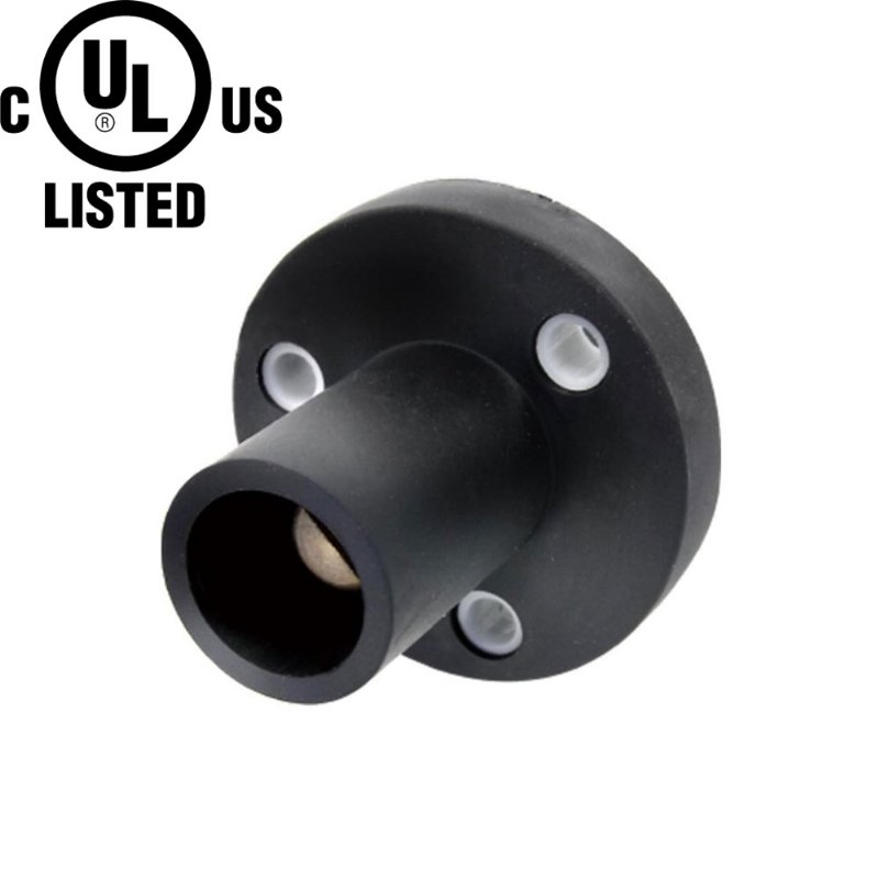 KUPO K-LOK 150A Single-pole Stud Male Receptacle - Black