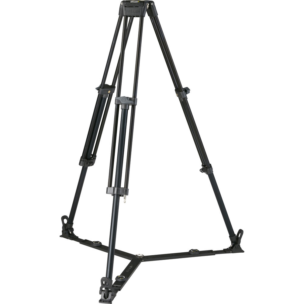 Miller Toggle 75 1-Stage Alloy Tripod (Ground-Level Spreader Ready)
