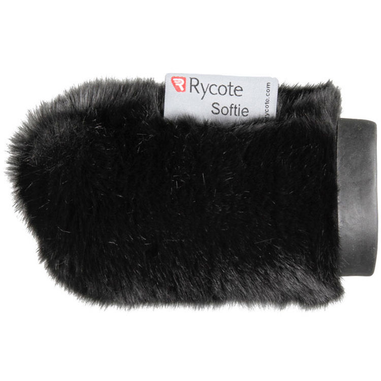 Rycote Standard Hole Short Fur Softie Windshield (2.7" Long, 0.7 to 0.8" Diameter Hole, Black)