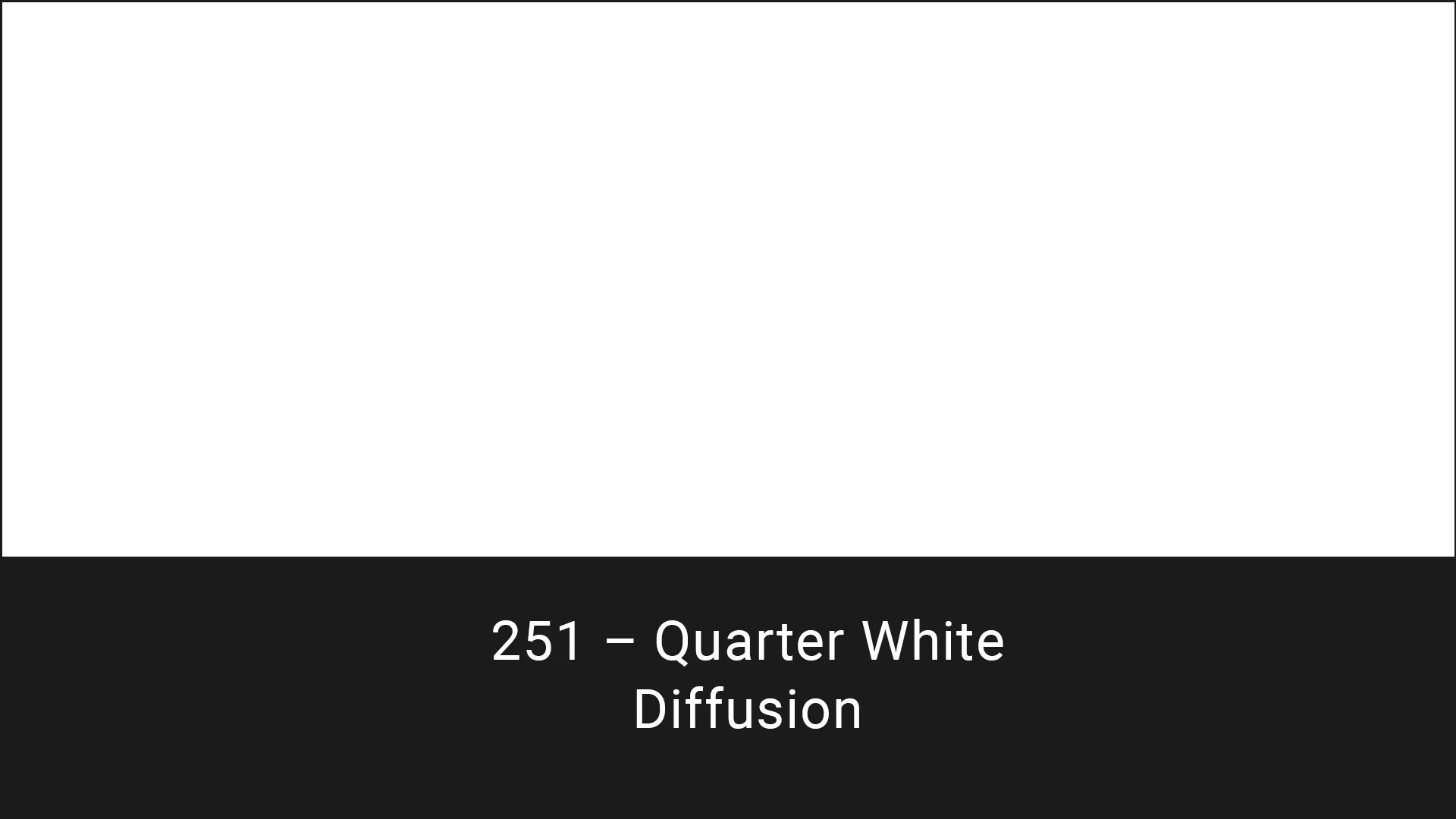 Cotech filters 251 Quarter White Diffusion