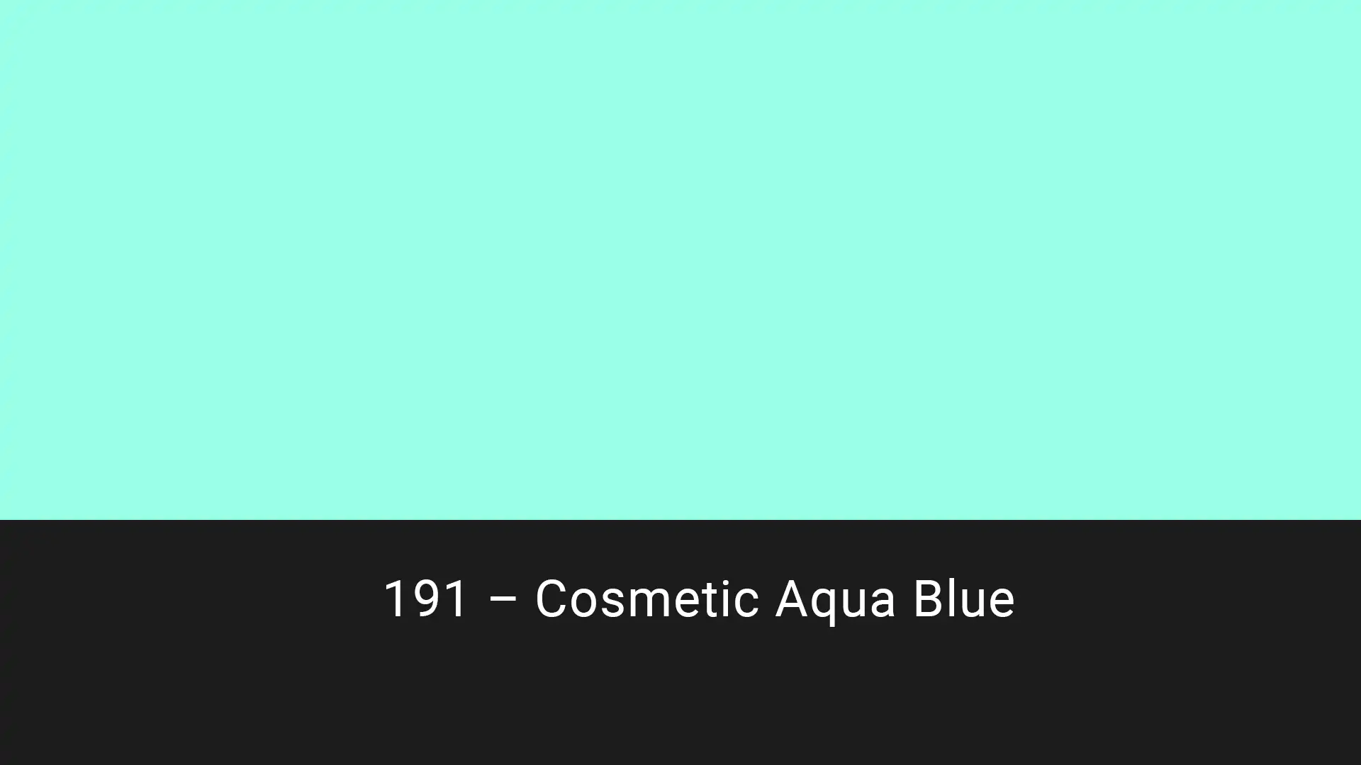 Cotech filters 191 Cosmetic Aqua Blue