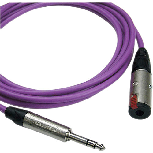 Canare Starquad TRSM-TRSF Extension Cable (Purple, 35')