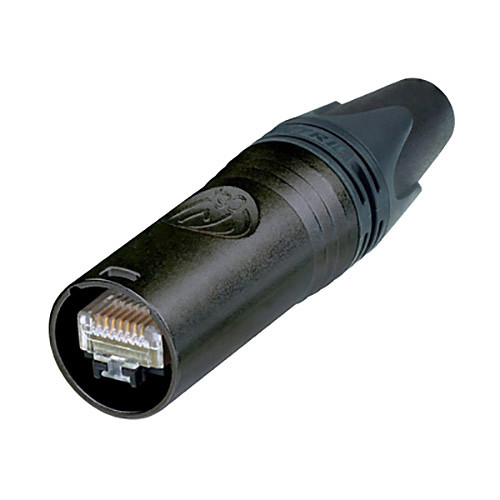Neutrik etherCON Cat 6a Male Cable Connector (Black, ≤1.1mm Insulation)
