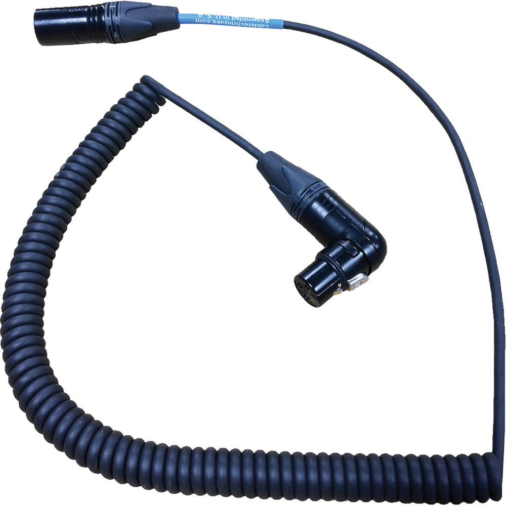 Cable Techniques CT-CBC-12 Coiled Boom Pole-to-Mixer Cable (12" / 30.48 cm)