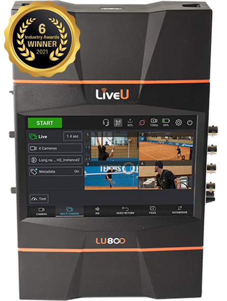 LiveU LU800 with Single Camera HDR (4x5G Modem)