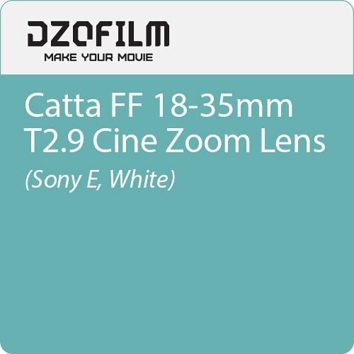 DZOFilm Catta FF 18-35mm T2.9 Cine Zoom Lens (Sony E, White)
