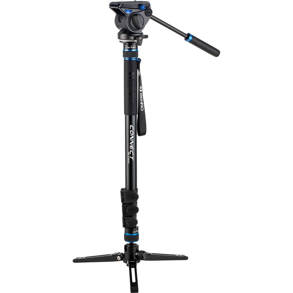 Benro #3 MCT38AF Monopod with Flip Locks, 3-Leg Base, and S4 Video Head