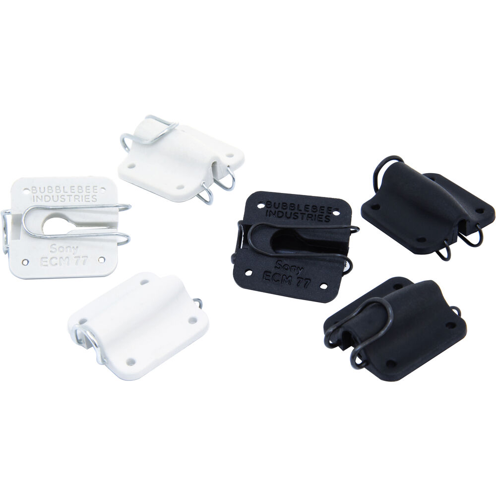 Bubblebee Industries Lav Concealer for Sony ECM-77 (3 Black, 3 White)