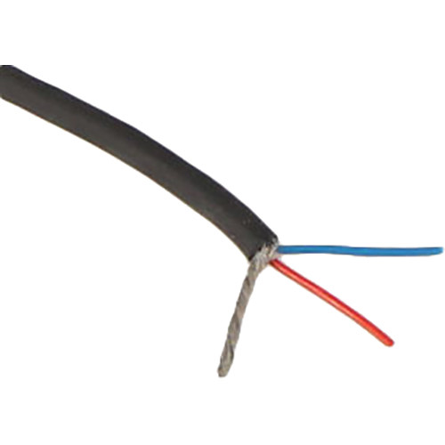 Cable Techniques CT-RAWCB-322 DIY Premium Raw Cable for Low-Profile Connectors (Black, 3.2mm OD, 2 Conductors)