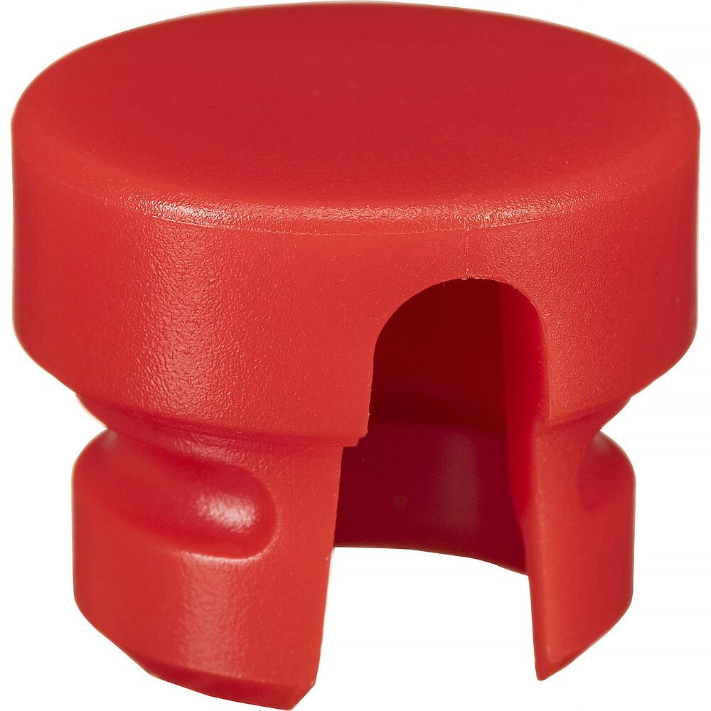 Cable Techniques Low-Profile Cap for Low-Profile XLR Connectors, Outlet for up to 6.0mm OD Cable (Large, Red)