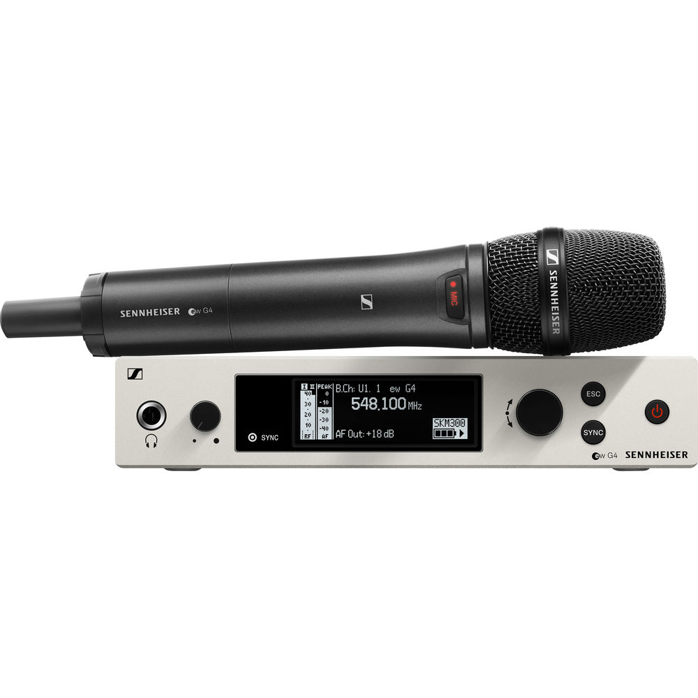 Sennheiser EW 300 G4-865-S Wireless Handheld Microphone System with MME 865 Capsule (GW1: 558 to 608 MHz)