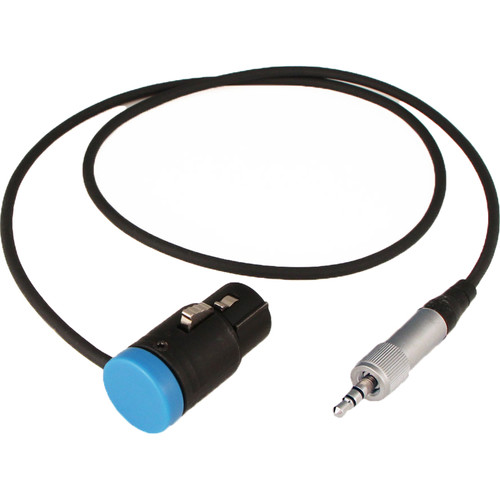 Cable Techniques 3.5mm TRS to Low-Profile XLRF Cable (Unbalanced, 18", Blue Cap)
