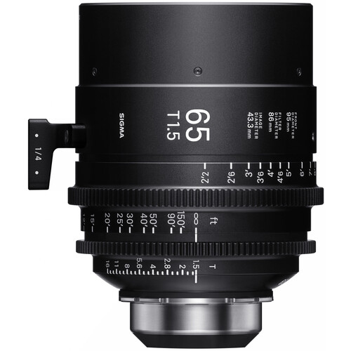 Sigma 65mm T1.5 FF High-Speed Cine Prime Lens with Cooke i/Technology (PL Mount, Feet)