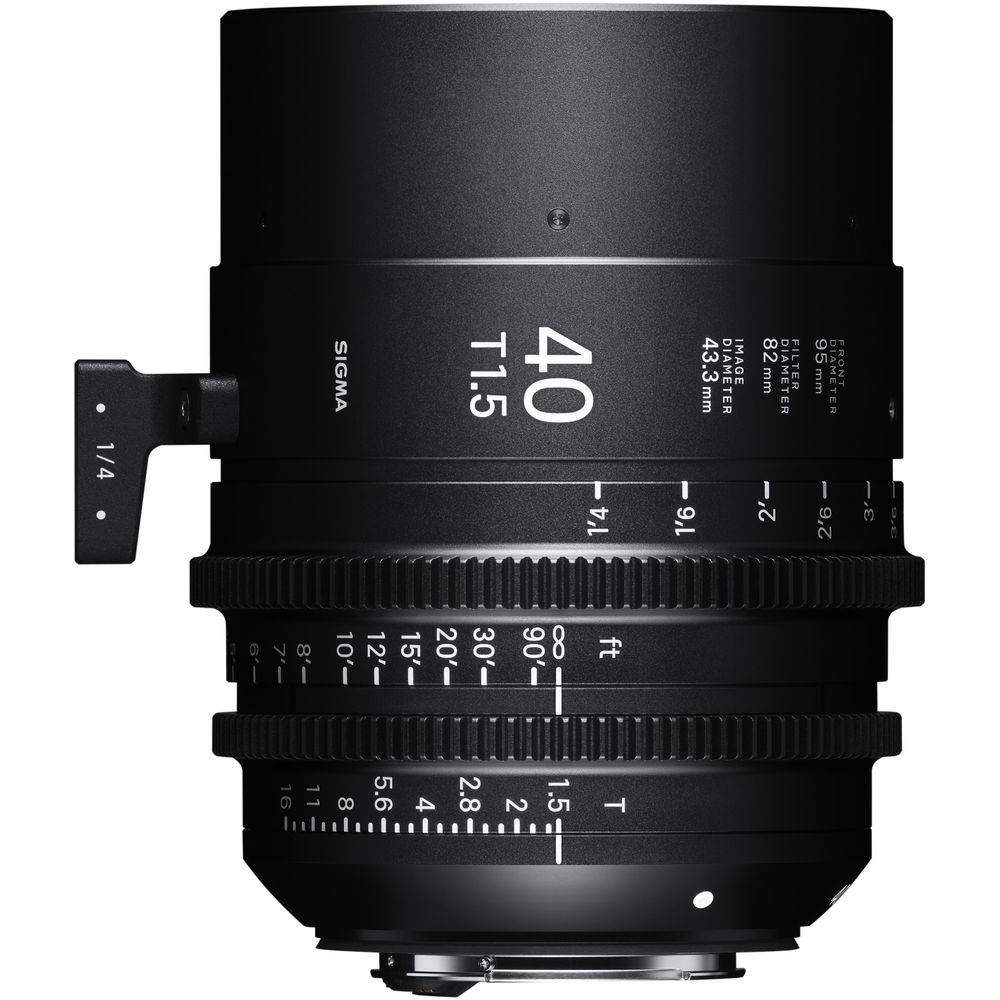 Sigma 40mm T1.5 FF Sony E Mount Fully Luminous High-Speed Prime Lens (Feet)