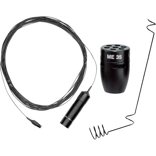 Sennheiser ME35 Ceiling Mount Package - Includes: ME35 Mini Microphone Capsule, MZH30 Ceiling Mount and MZC30 Kevlar Reinforced Cable