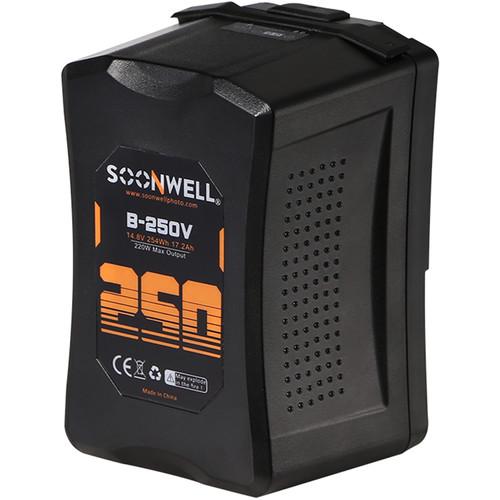 SOONWELL B-250V 254Wh 14.8V Battery with 1 x USB & 2 x D-Tap Ports (V-Mount)