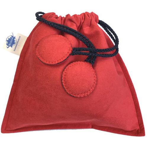 Bluestar Ultrasuede Drawstring Bag (Red)