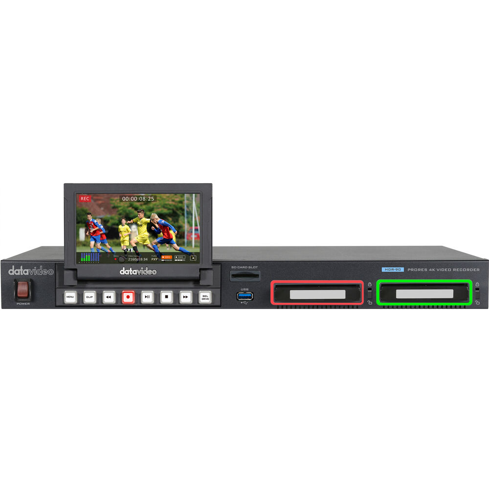 Datavideo ProRes UHD 4K Video Recorder (1 RU Rackmount Model)