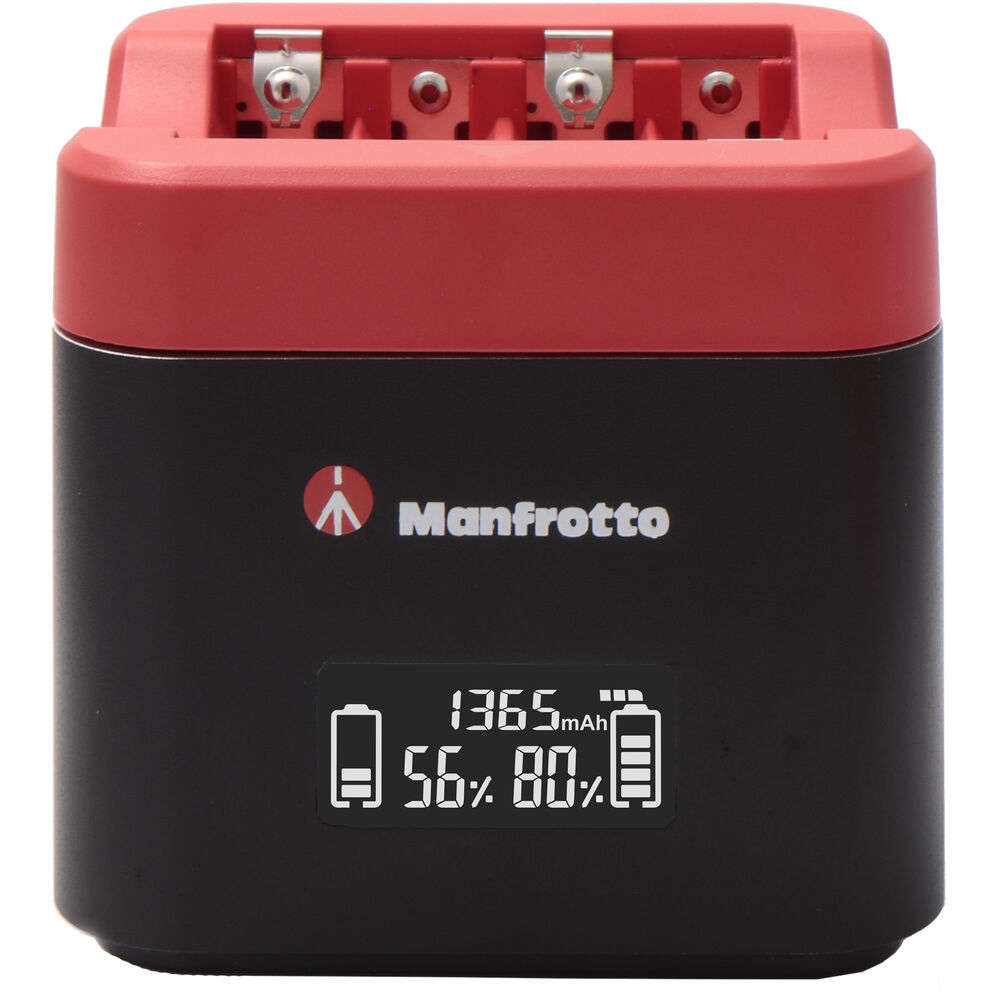 Manfrotto ProCUBE Professional Twin Charger for Sony NP-BX1, NP-FW50, and NP-FZ100 Batteries