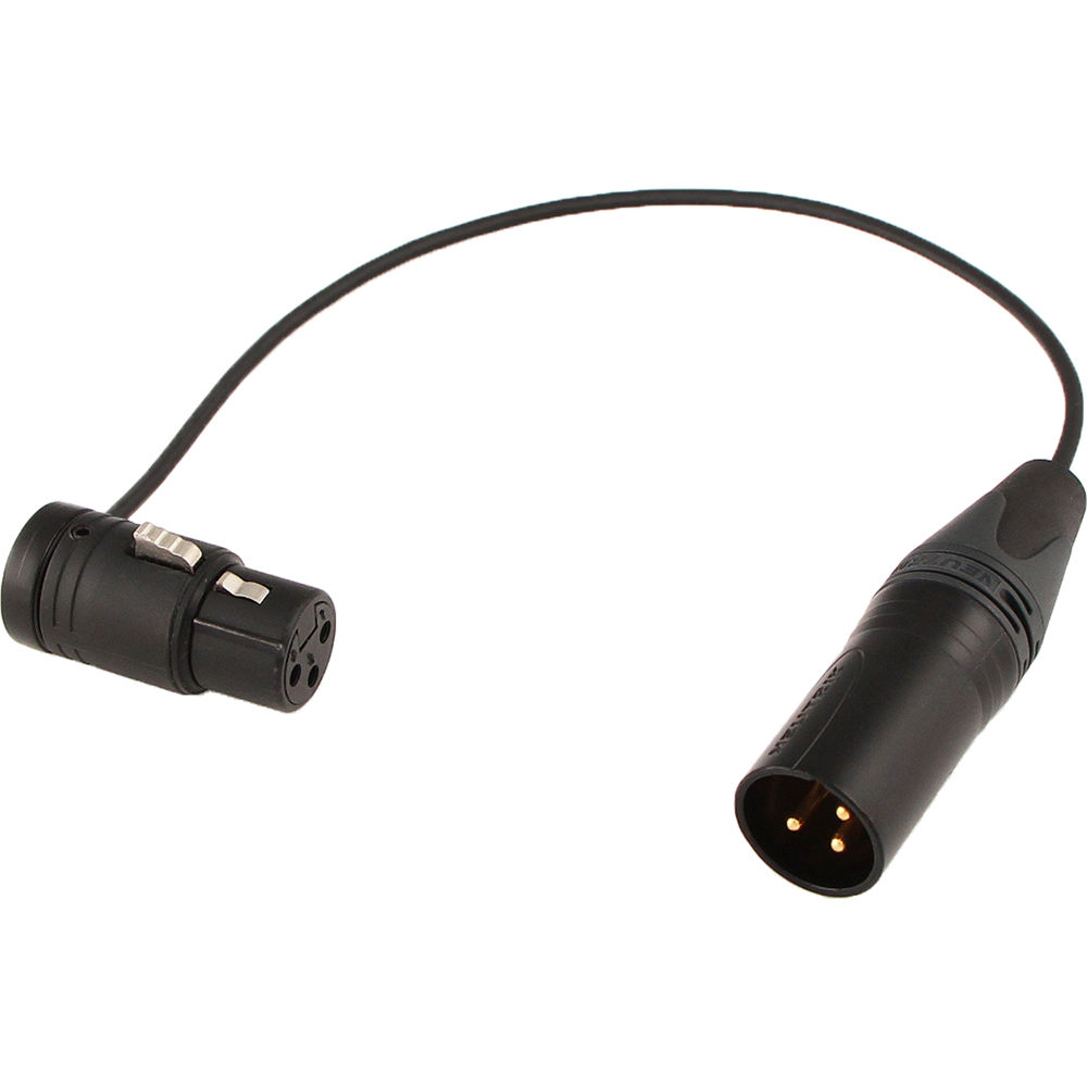 Cable Techniques Low-Profile 3-Pin XLR-F to 3-Pin XLR-M Shortie Mic Jumper Cable (9")