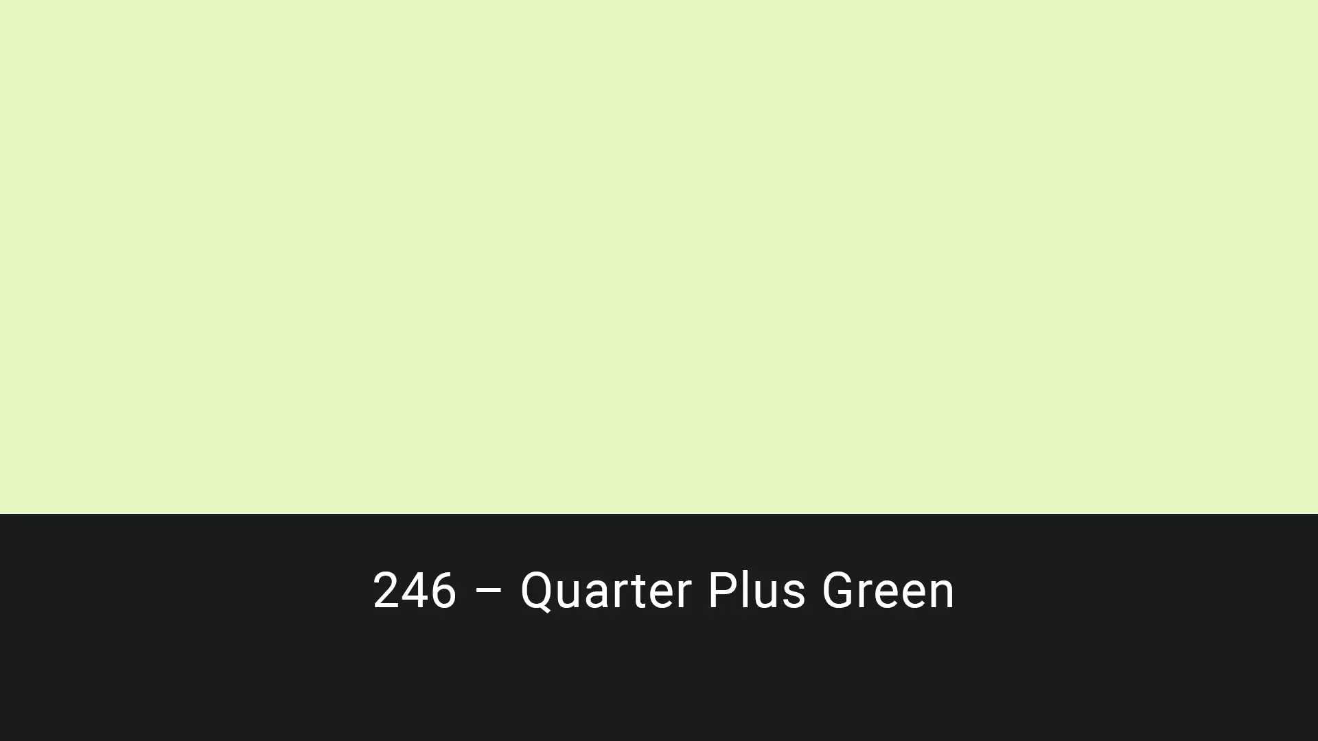 Cotech filters 246 Quarter Plus Green