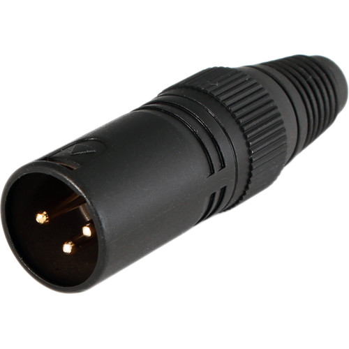 Cable Techniques 3-Pin XLR Male Connector (Matte Black)