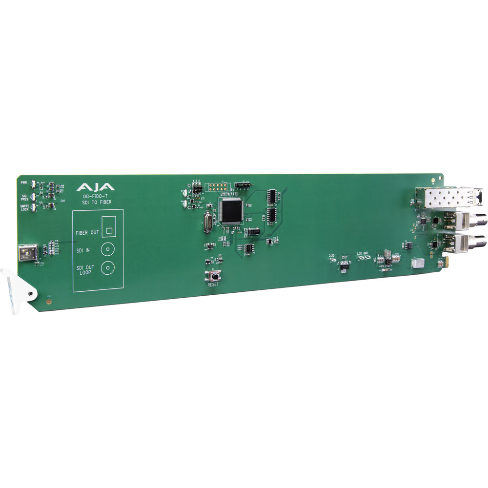 AJA OG-FIDO-T-MM 1-Channel 3G-SDI to Multi-Mode LC Fiber Transmitter