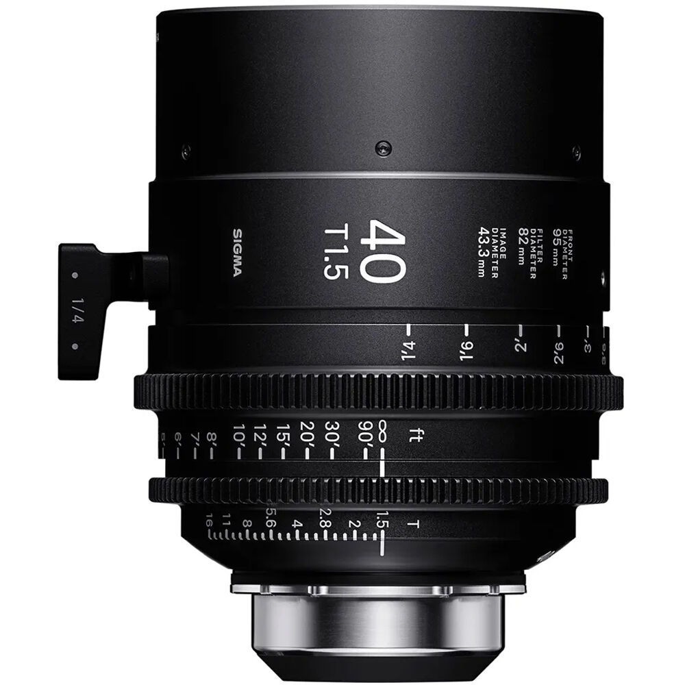 Sigma 40mm T1.5 Fully Luminous FF High-Speed Cine Prime with /i Technology (PL Mount, Feet)