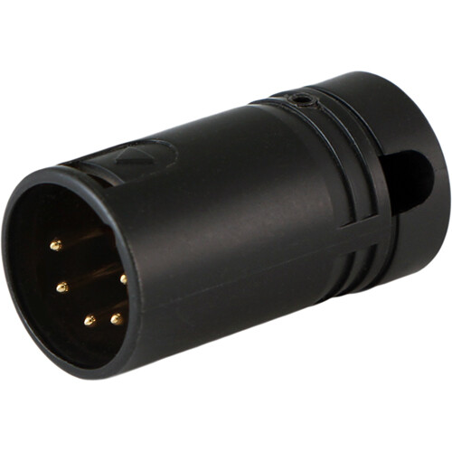 Cable Techniques Low-Profile Right-Angle XLR 5-Pin Male Connector with Adjustable Exit (Large Outlet)