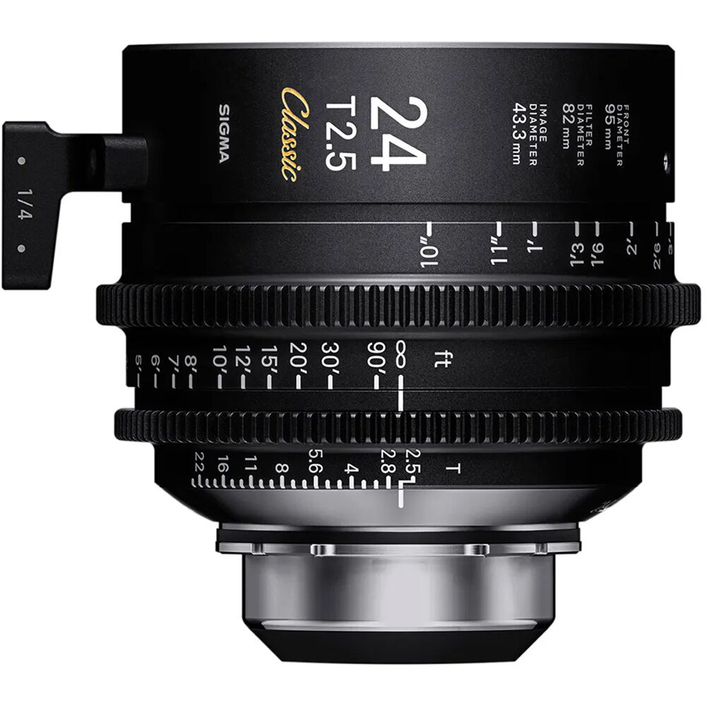 Sigma 24mm T2.5 FF Classic Cine Prime Lens with /i Technology (PL Mount, Meters)