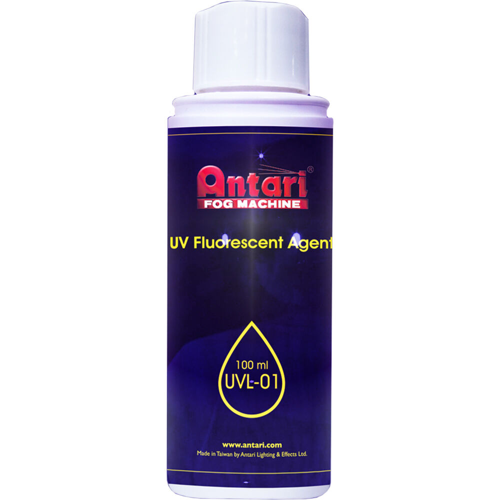 Antari UVL-01 Blue UV Fluorescent Agent for Snow and Bubble Machines (100mL)