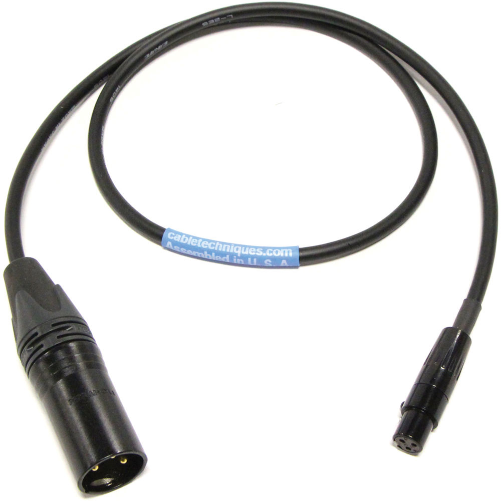 Cable Techniques CT-PLR3X-24K TA3F to XLR-3M Balanced Lectrosonics LR Receiver Cable (24")