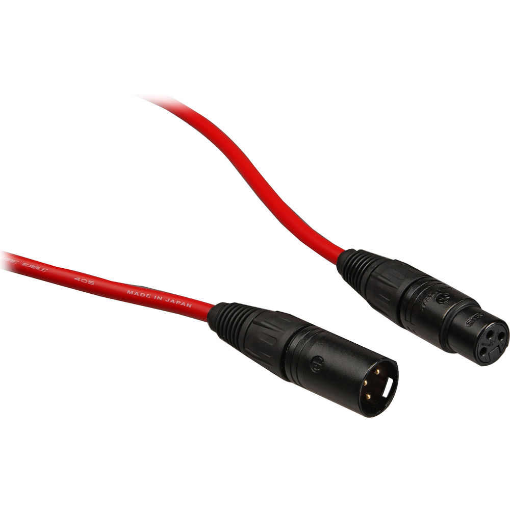 Canare L-4E6S Star Quad XLRM to XLRF Microphone Cable (75', Red)