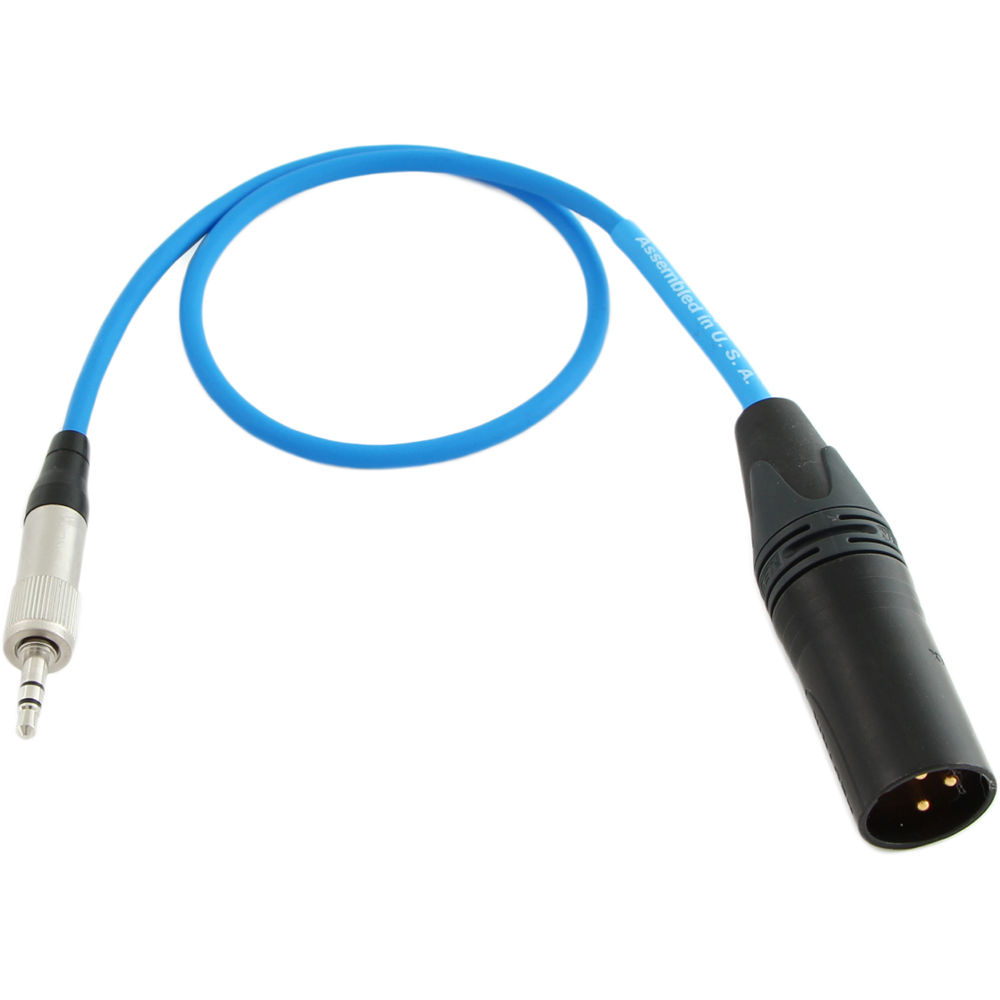 Cable Techniques 3.5mm TRS to 3-Pin XLRM Unbalanced Cable (12", Blue)