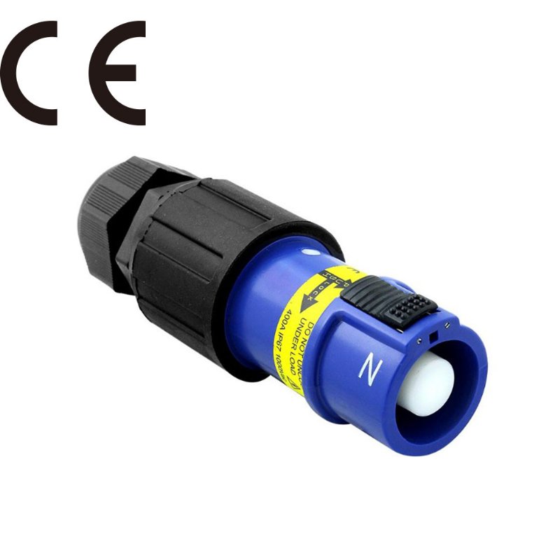 KUPO PowerFit Single-pole Line Source Connector- Neutral Blue