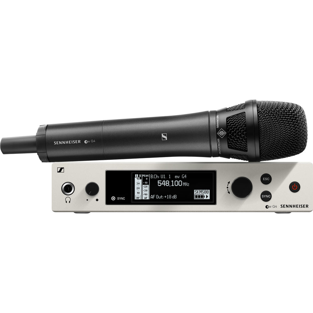 Sennheiser EW 500 G4-KK205 Wireless Handheld Microphone System with Neumann KK 205 Capsule (GW1: 558 to 608 MHz)