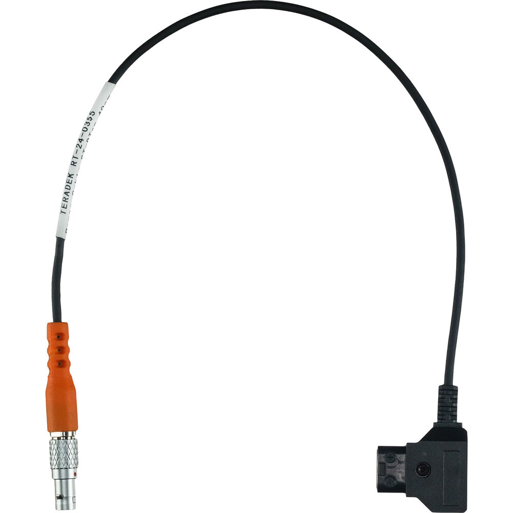Teradek Straight 2-Pin to Right-Angle D-Tap Cable (15.7")