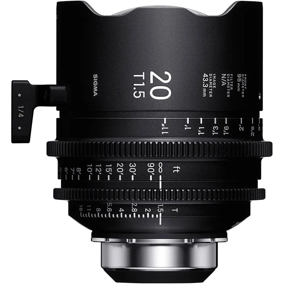 Sigma 20mm T1.5 Fully Luminous FF High-Speed Cine Prime with /i Technology (PL Mount, Feet)