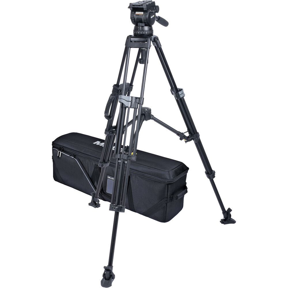 Miller CX14 Sprinter II, 2 Stage Aluminum Alloy Tripod System with Rubber Feet and Mid-Level Spreader