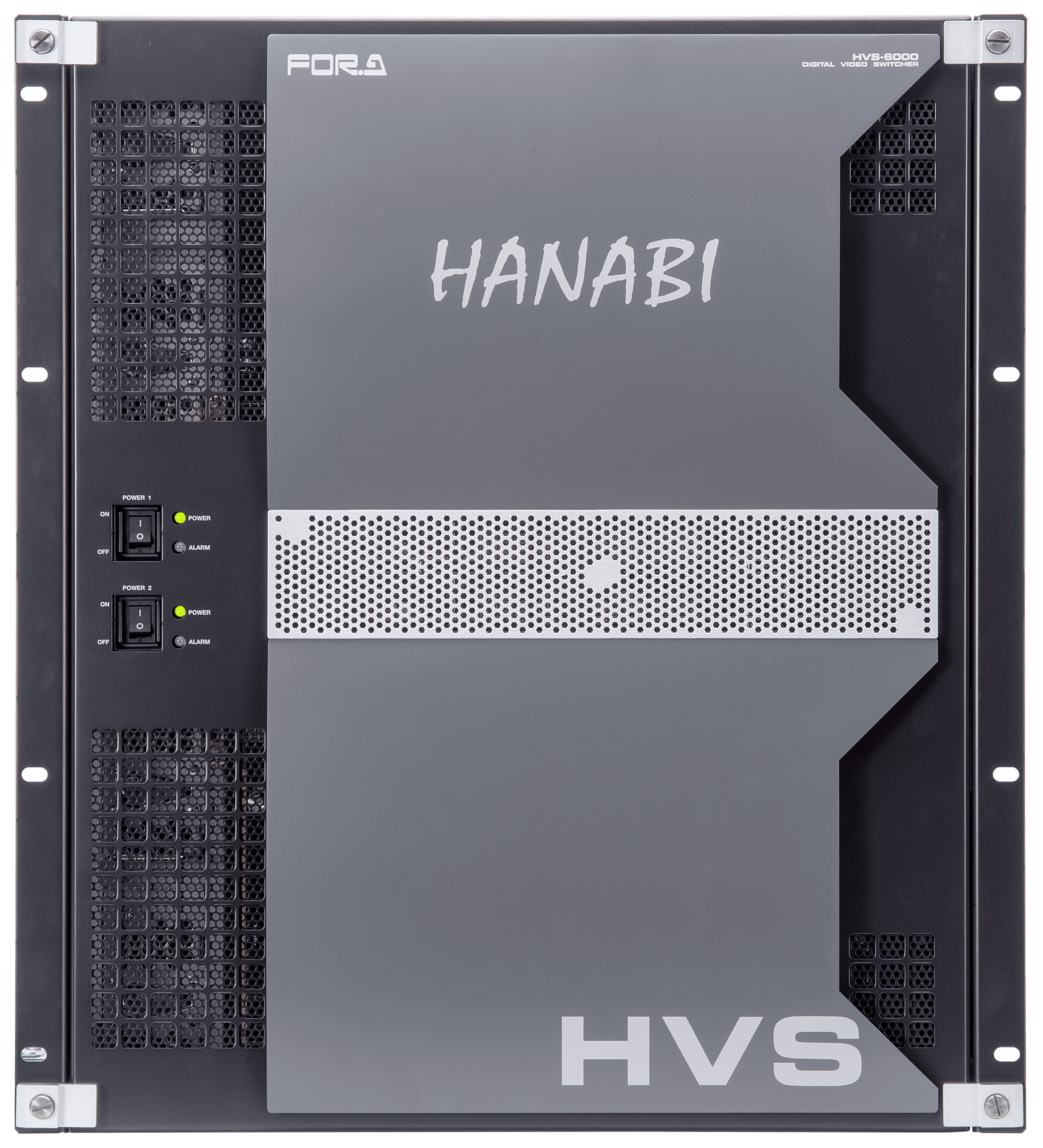 For.A HVS-6000 4K/HD Video Switcher with HVS-3355OU 35-Button Control Panel