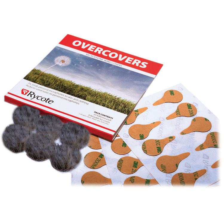 Rycote Overcovers (Gray, 6-Pack, 30 Stickies)