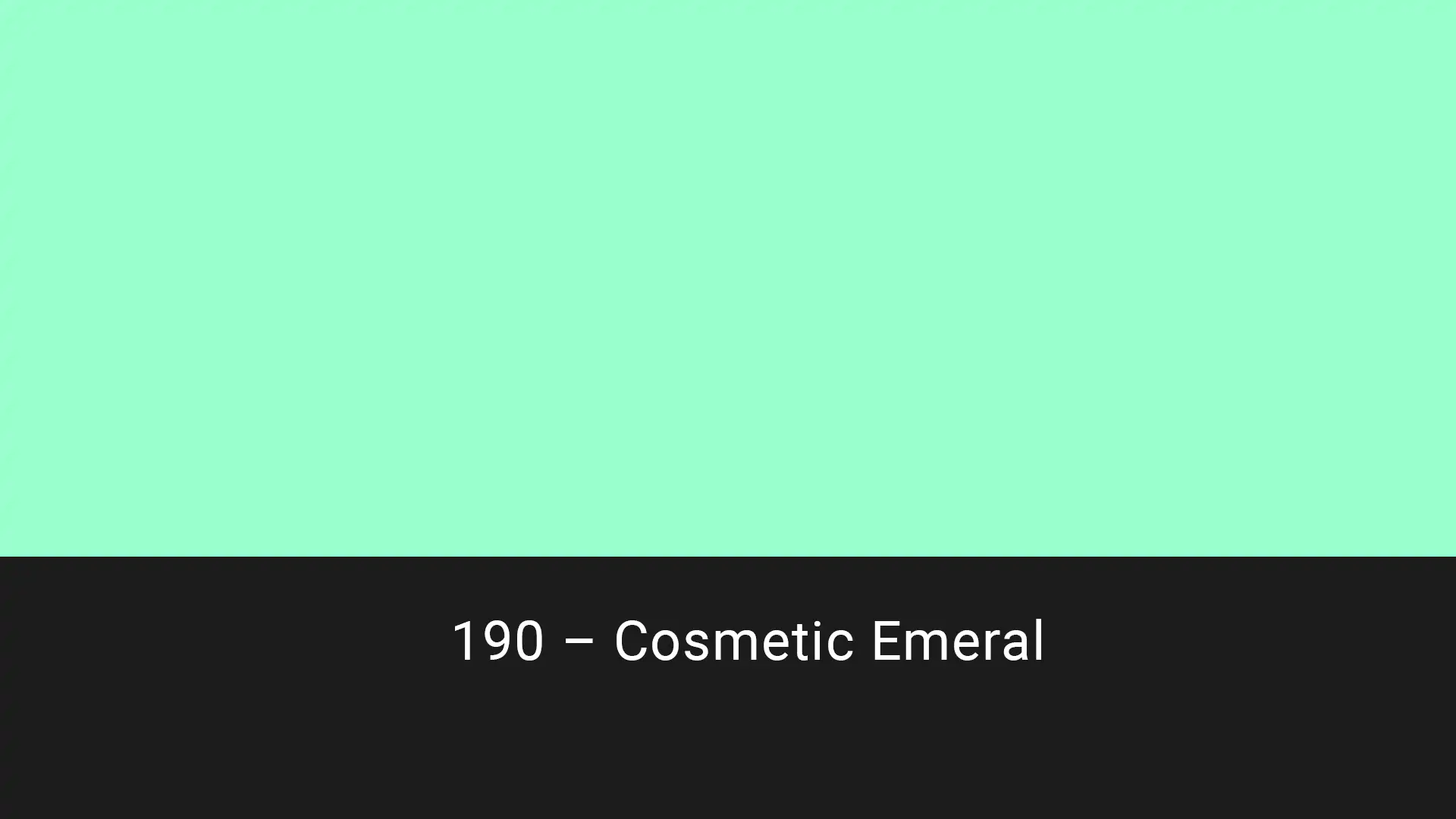 Cotech filters 190 Cosmetic Emerald