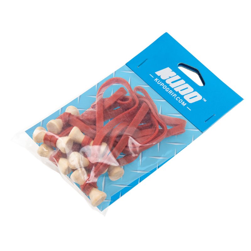 KUPO Elastic Cable Tie(10Pcs)6mm(W)*5"(L)(Red)