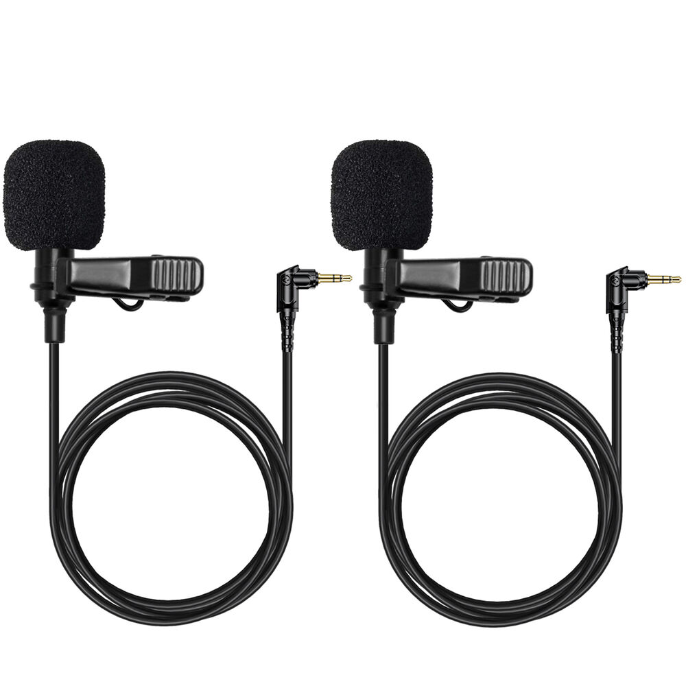 Hollyland LARK MAX HL-OLM02 Omnidirectional Lavalier Microphone Set (2-Pack, Black)